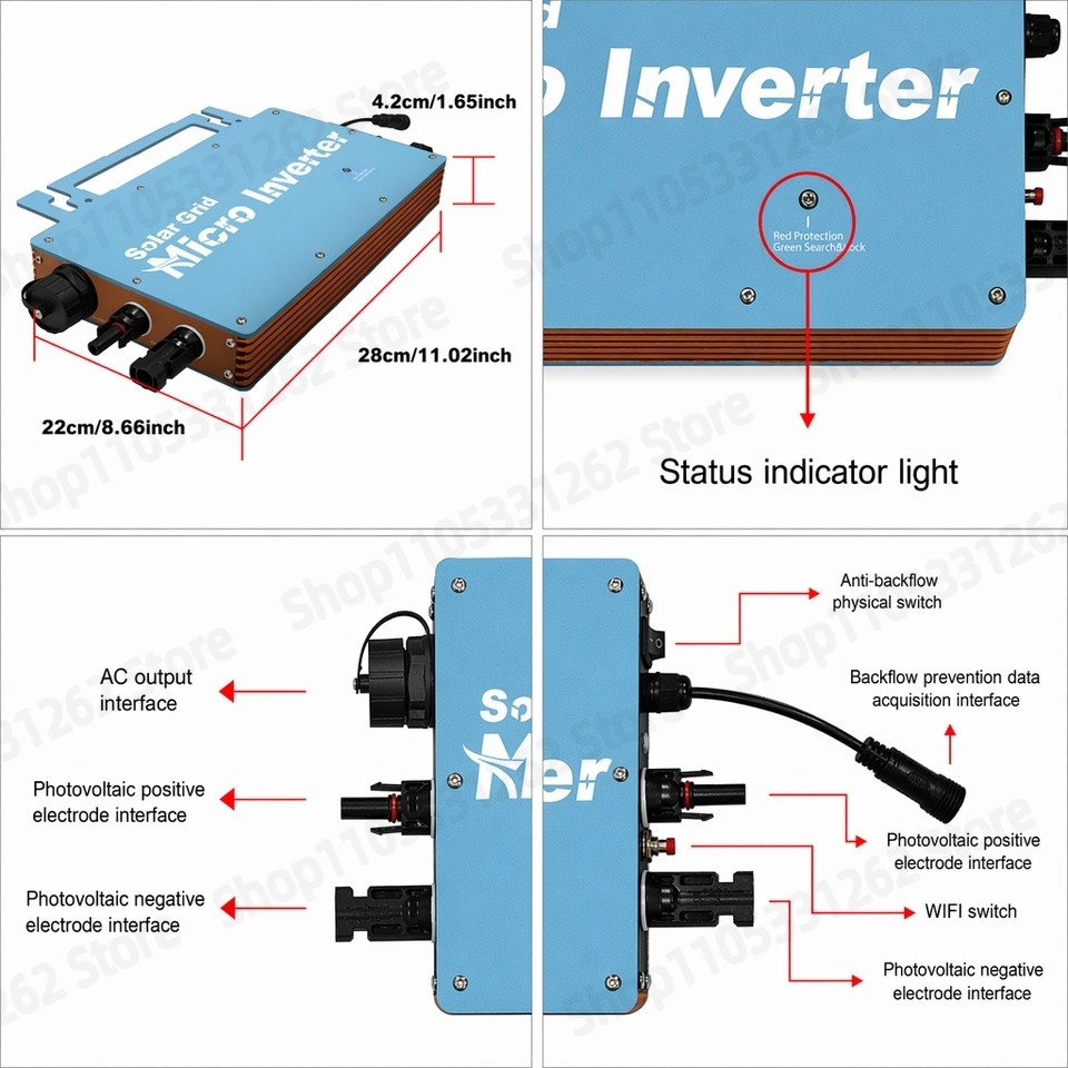 Micro Inverter 1200W Grid Tie  - Grid Tie Micro Inverter 评论和价格