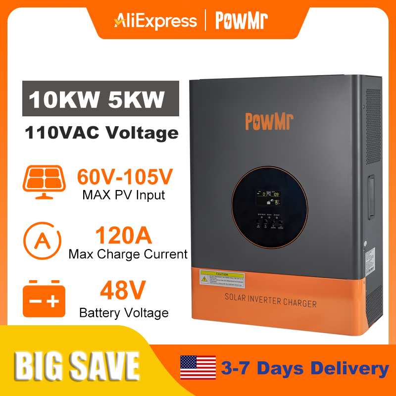 PowMr 10KW 5KW Split Phase Inv - Flexible Solar Panel 评论和价格